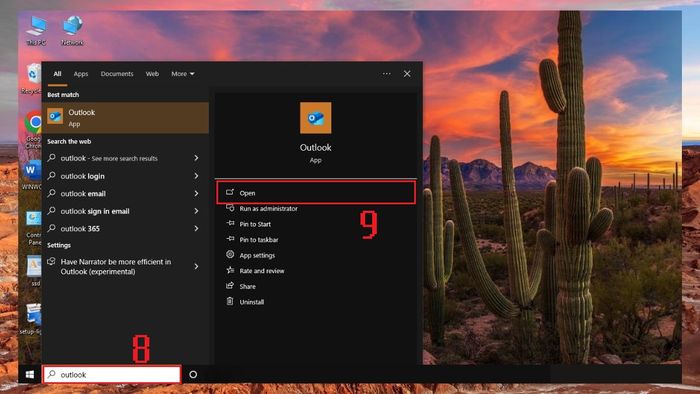 Hướng dẫn tải Outlook trên máy tính Windows và macOS - Bước 5