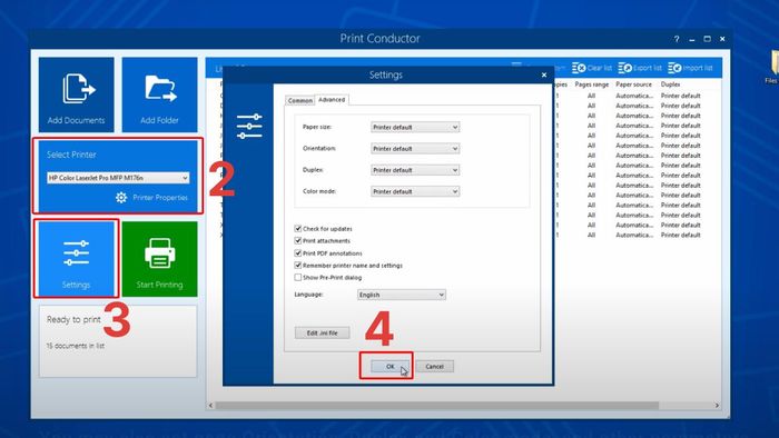 Hướng dẫn in nhiều tệp PDF cùng lúc bằng các công cụ trực tuyến khác, bước 3