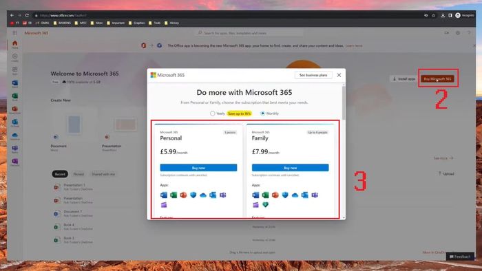 Hướng dẫn tải Outlook trên máy tính Windows và macOS - Bước 2