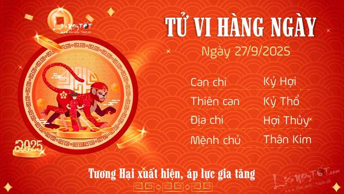 9 Tu vi hang ngay 27-9-2025 - Than