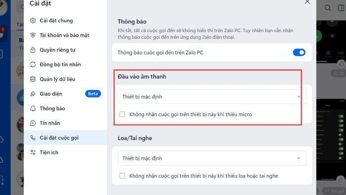 cấp quyền sử dụng Micro cho Zalo