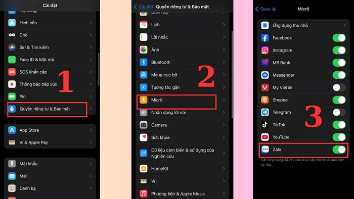 hướng dẫn bật Micro trên Zalo