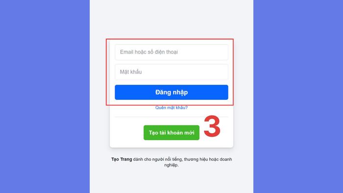 Cách chuyển tài khoản Facebook trên máy tính - bước 3