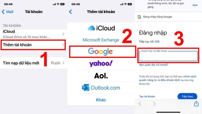 Cách khắc phục lỗi iPhone không nhận được email khi xóa tài khoản và đăng nhập lại, bước 5.