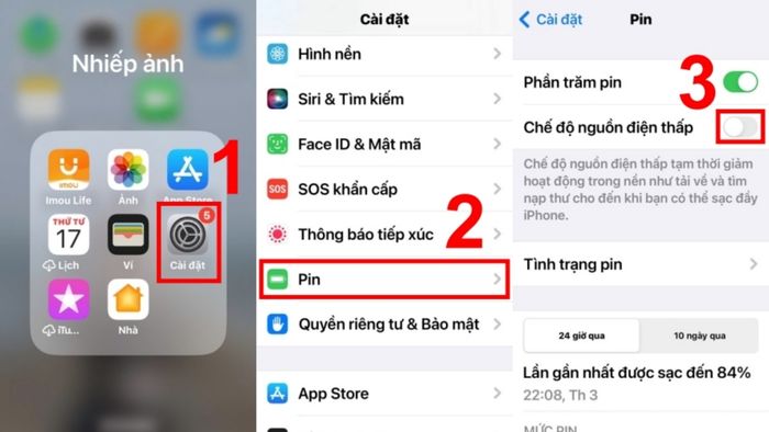 Cách sửa lỗi iPhone không nhận được email khi tắt chế độ tiết kiệm pin.