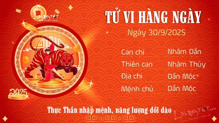 3 Tử vi hàng ngày 30-9-2025 - Dần
