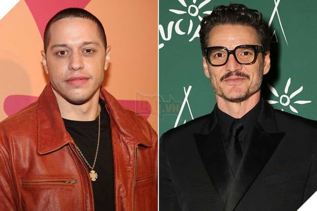 Hình ảnh của nam diễn viên Pete Davidson và sao nam Pedro Pascal.