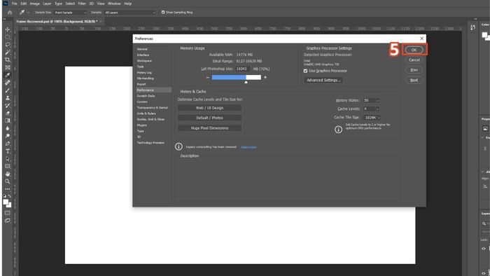 Hướng dẫn cấu hình Undo trong Photoshop