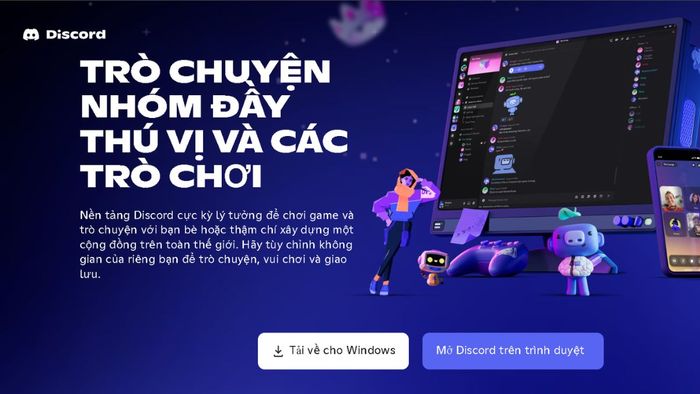 Khắc phục lỗi không vào được Discord - Đăng nhập qua phiên bản web