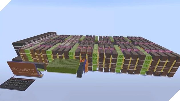 Một game thủ đã xây dựng phiên bản  hoạt động bên trong Minecraft, sử dụng 439 triệu khối để tạo ra mô hình này.