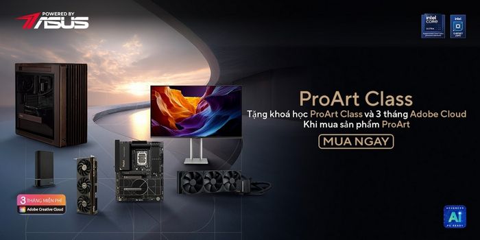 Các mẫu màn hình ASUS ProArt đi kèm với các ưu đãi đặc biệt hấp dẫn dành cho người dùng.