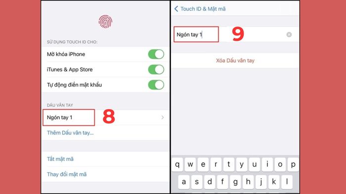 Cách khắc phục iPhone không nhận diện vân tay - xoá vân tay cũ bước 5