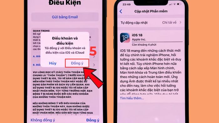 Cách khắc phục iPhone không nhận diện vân tay qua việc cập nhật hệ điều hành - bước 3