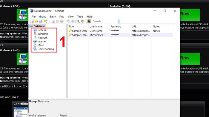 Quản lý và thêm mật khẩu vào KeePass