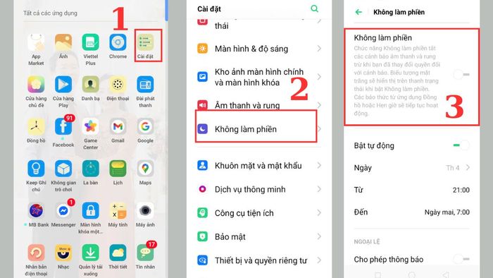 Cách kích hoạt hoặc tắt biểu tượng mặt trăng khuyết trên Android.