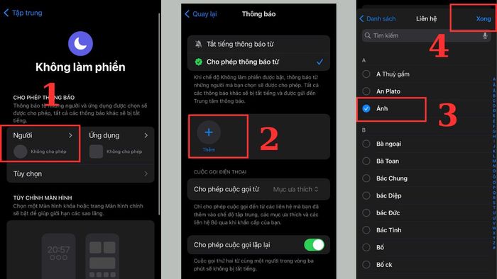 Hướng dẫn thay đổi cài đặt tính năng mặt trăng khuyết trên iPhone, bước 1.