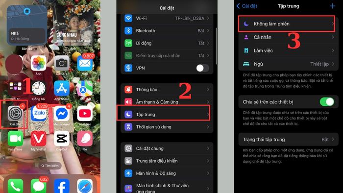 Hướng dẫn thay đổi cài đặt tính năng mặt trăng khuyết trên iPhone.