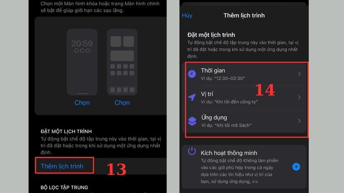Hướng dẫn thay đổi cài đặt tính năng mặt trăng khuyết trên iPhone, bước 5.