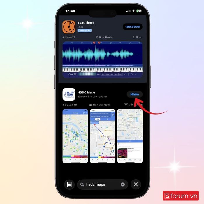Cài đặt ứng dụng HSDC Maps trên thiết bị của bạn.