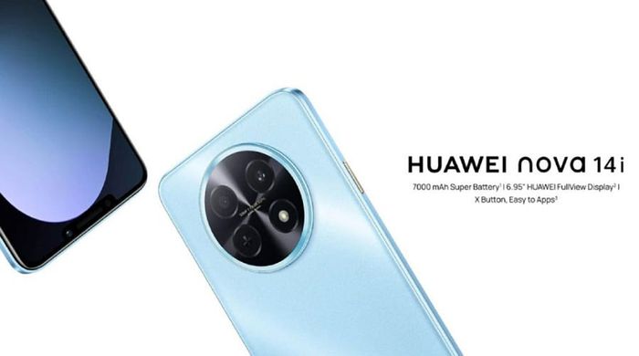 Một trong những điểm đáng chú ý của Huawei Nova 14i là viên pin 7000 mAh cực kỳ ấn tượng.