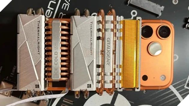 iPhone 17 Pro Max đạt điểm ổn định hiệu năng 90,5% nhờ vào hệ thống tản nhiệt SSD tự chế.