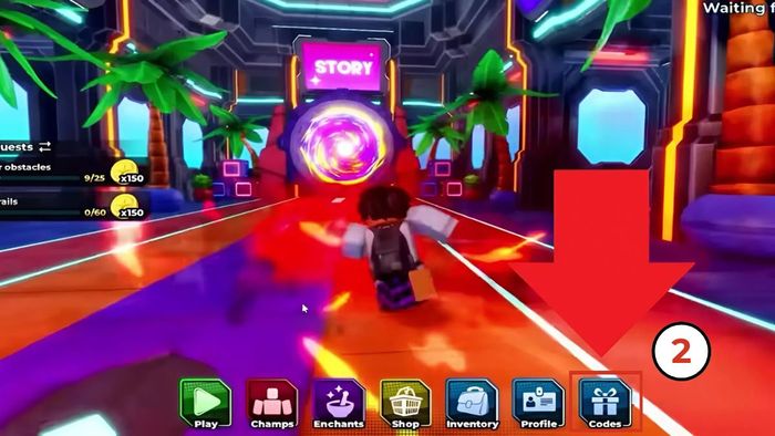 Hướng dẫn cách nhập mã code Parkour Champions