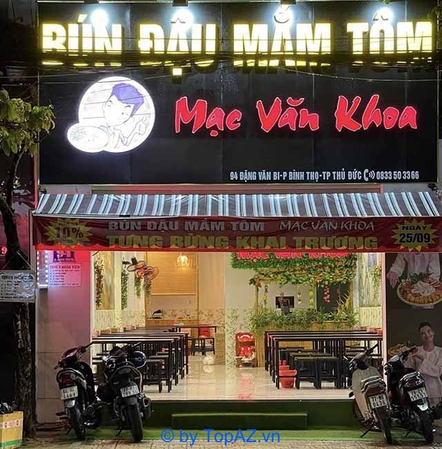 bún đậu mắm tôm tại tphcm