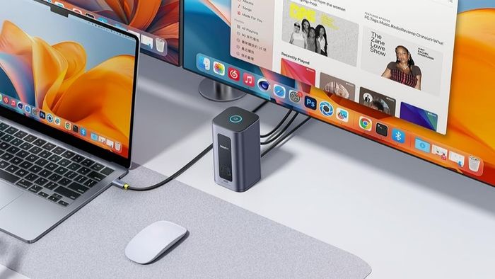 Nomos NU1 được trang bị hai cổng HDMI và hai cổng DisplayPort.