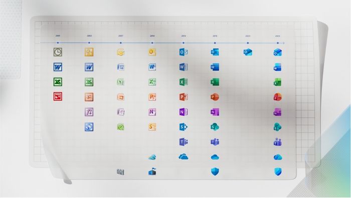 Đây là lần cập nhật icon lớn đầu tiên của Microsoft 365 kể từ năm 2018.