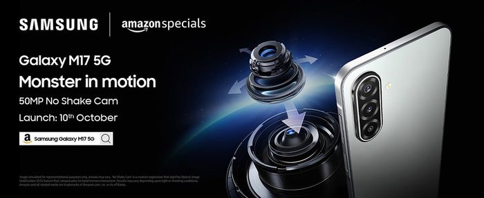 Galaxy M17 5G sở hữu camera chính 50MP hỗ trợ chống rung quang học OIS