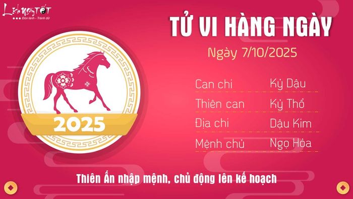 7 Tu vi hang ngay 7-10-2025 - Ngo