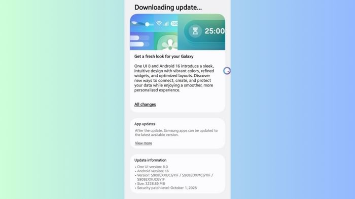 Samsung đã bắt đầu phát hành bản cập nhật One UI 8 cho dòng Galaxy S22 series