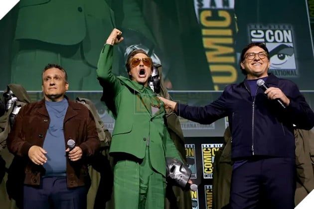 Hình ảnh của Robert Downey Jr. trong sự kiện công bố sự trở lại của anh tại MCU.
