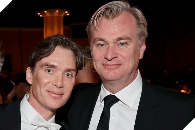 Hình ảnh đạo diễn Christopher Nolan và Cillian Murphy trên trường quay.