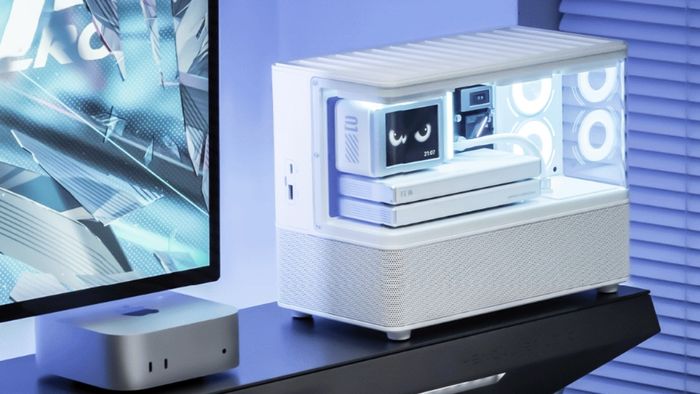 Huazai New Cyber có thiết kế nổi bật với phần trên là một màn hình màu 2.8 inch