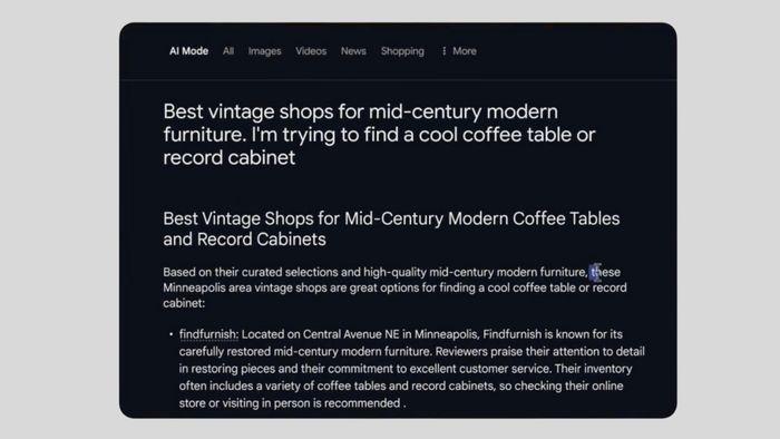 Google Search AI vận hành với mô hình Gemini đã được tinh chỉnh, giúp hiểu sâu sắc hơn các sắc thái của ngôn ngữ.