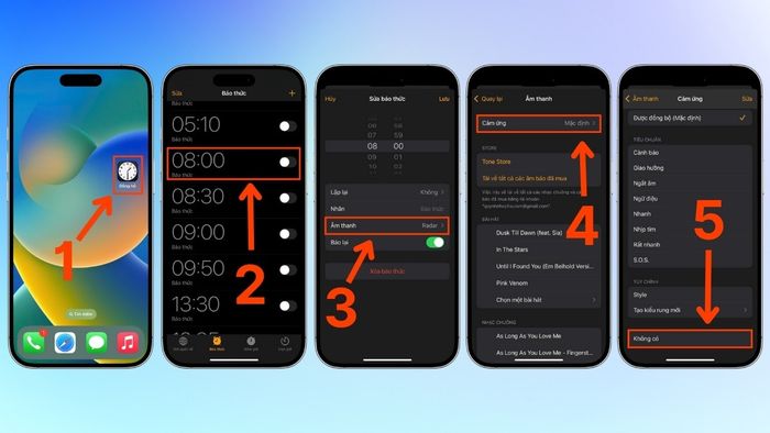 Hướng dẫn tắt rung cho báo thức và hẹn giờ trên iPhone