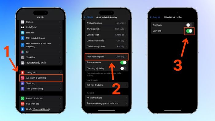 Hướng dẫn cách tắt rung khi gõ bàn phím trên iPhone