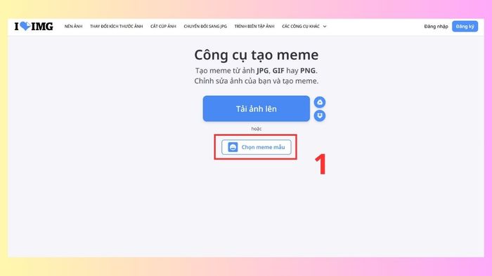 Sử dụng ứng dụng tạo meme trực tuyến