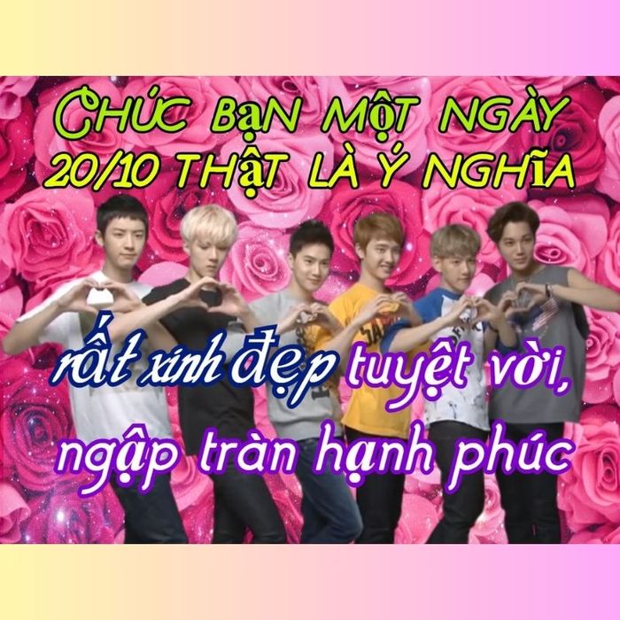 Meme của idol Kpop gửi lời chúc mừng ngày 20/10
