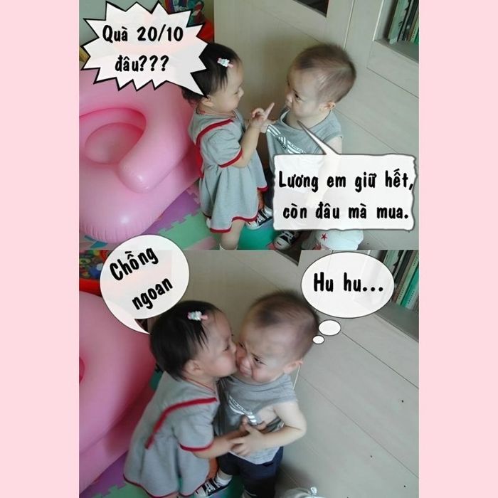 Meme ngọt ngào chúc mừng vợ yêu