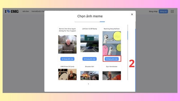 Dùng ứng dụng tạo meme trực tuyến để tạo ảnh vui