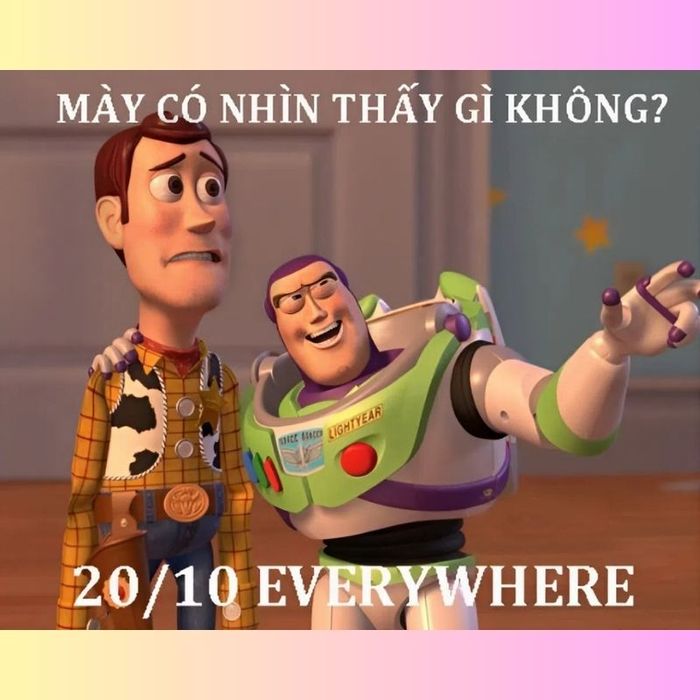 Meme troll bạn bè siêu hài hước 20/10