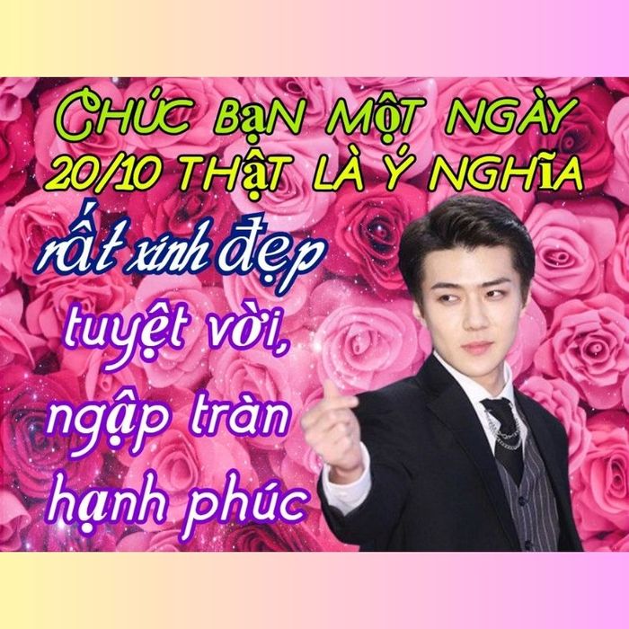 Meme idol Kpop chúc mừng ngày 20/10
