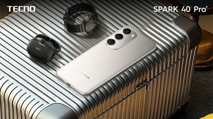 Thiết kế nổi bật và thu hút của Tecno Spark 40 Pro+