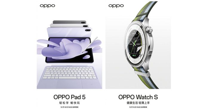 Oppo Pad 5 RAM và đồng hồ Watch S