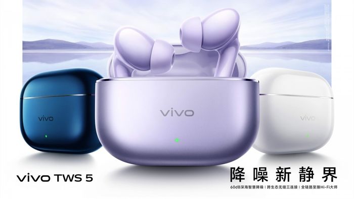 Khả năng chống ồn chủ động (ANC) của vivo TWS 5 có thể đạt mức 60dB.