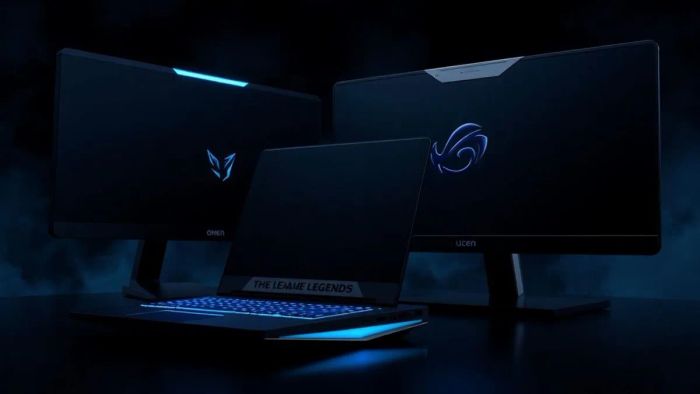 Laptop và màn hình HP phiên bản LMHT