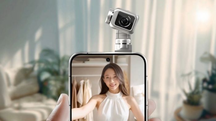 Robot Phone, một concept smartphone độc đáo trang bị cánh tay camera gimbal.