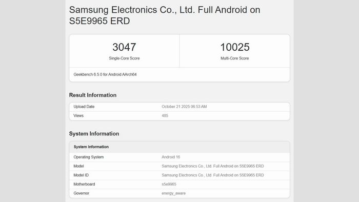 Điểm benchmark gần nhất của Exynos 2600 đã gây thất vọng không nhỏ cho những người kỳ vọng vào chip này.